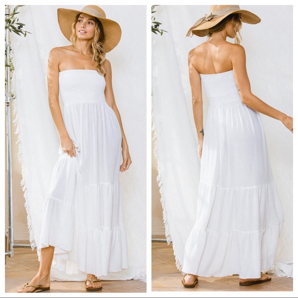 40 Boho Hippie Chic Fabulous Must have Off -Shoulder Tiered Maxi dress - Picture 2 of 3
